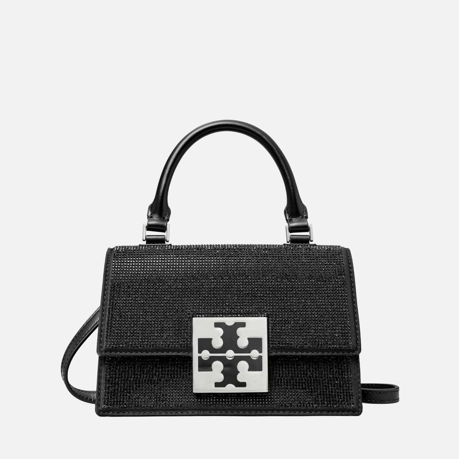Tory Burch Women's Bon Bon Embellished Mini TopHandle Bag Black