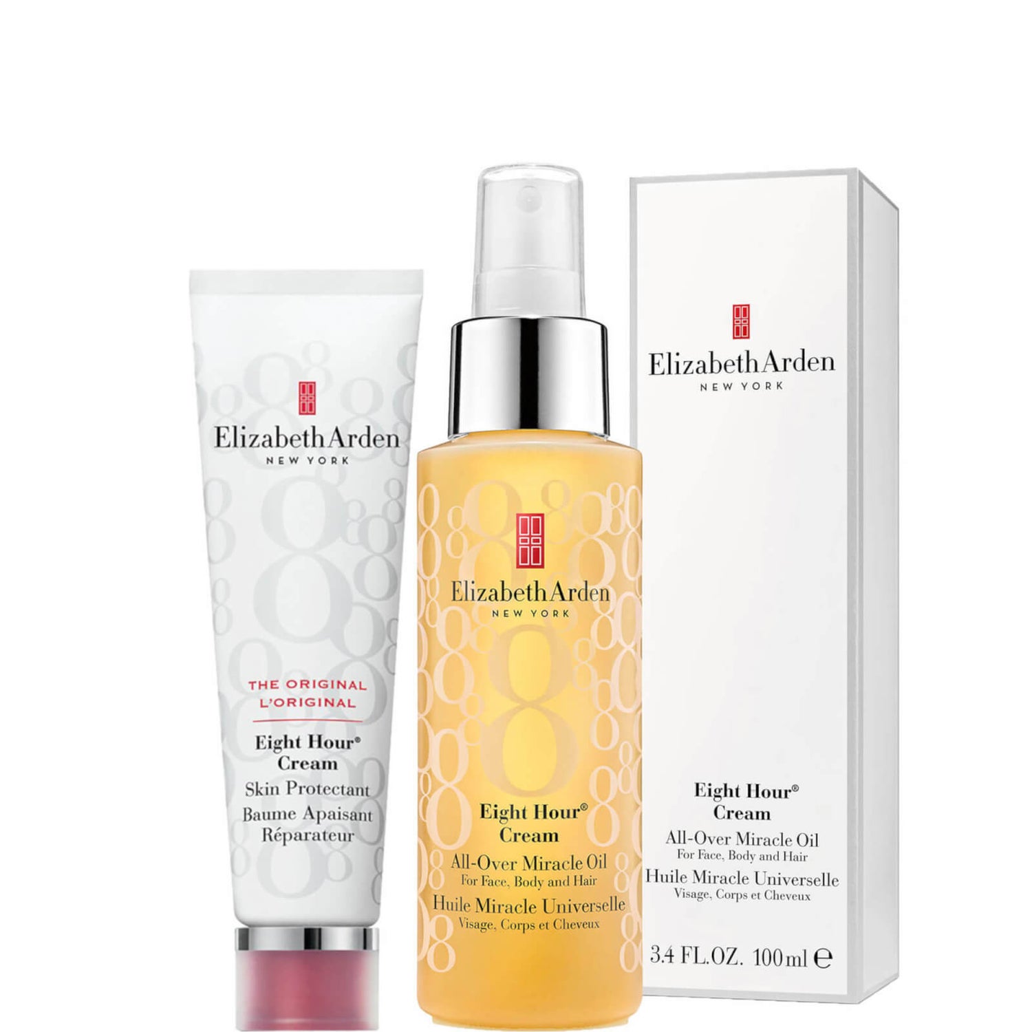 Elizabeth Arden Eight Hour Skin Protectant and AllOver Miracle Oil Set