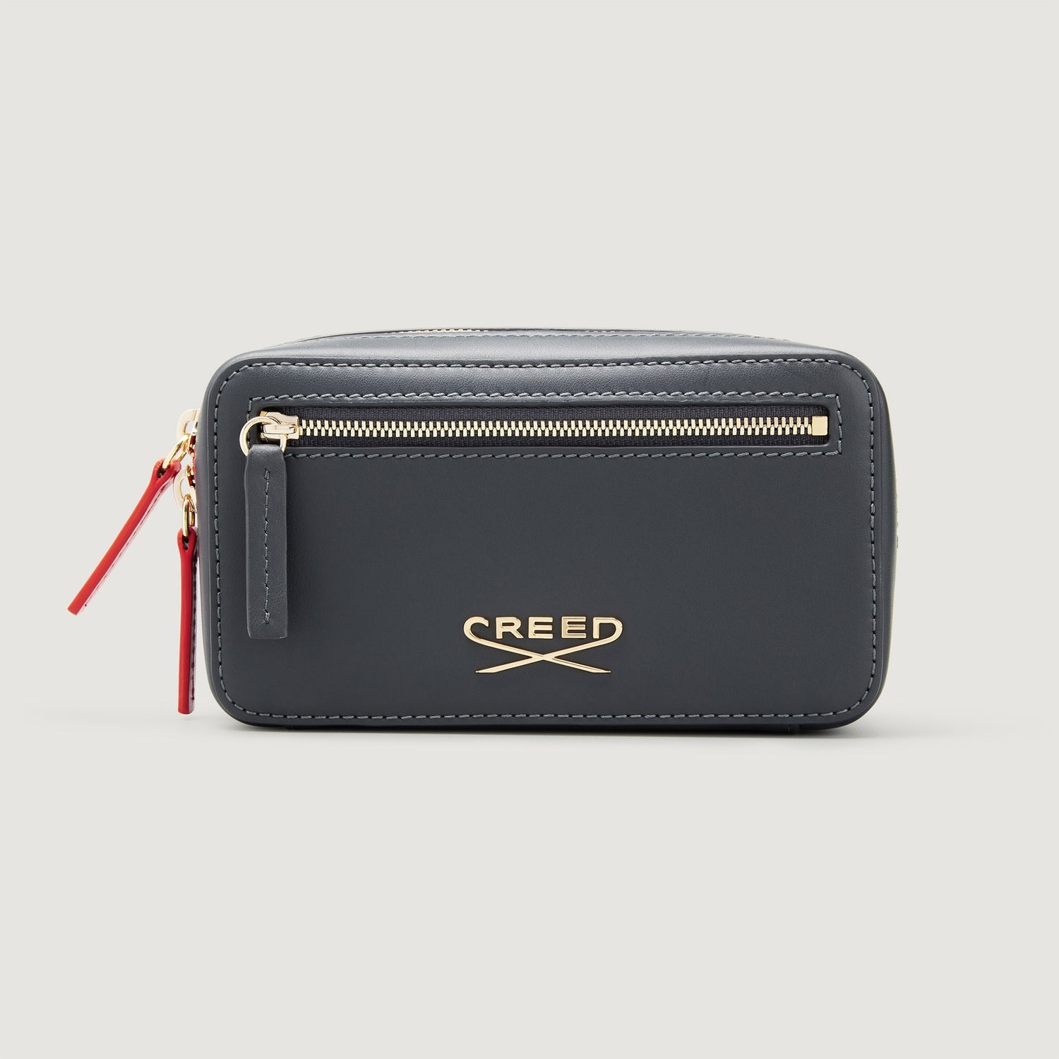 Wattierter Kulturbeutel aus indischem Stoff Kalkutta-Print