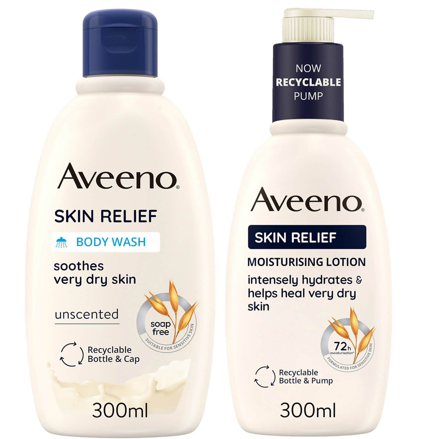 Aveeno Skin Relief Wash and Lotion Duo LOOKFANTASTIC