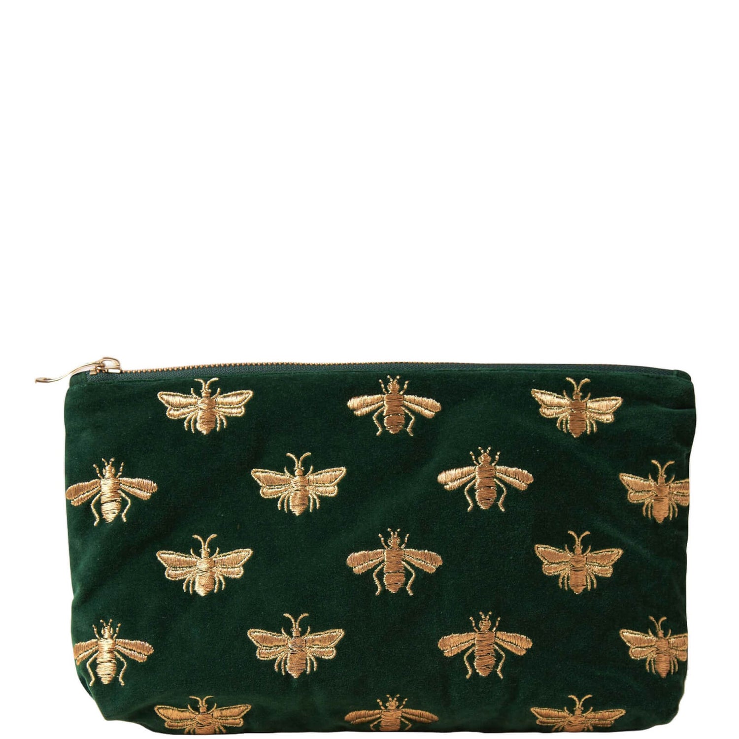 Elizabeth Scarlett Honey Bee Forest Velvet Everyday Pouch - LOOKFANTASTIC