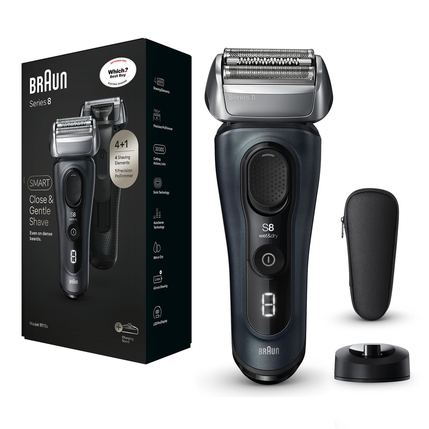 Braun Electric Shaver Series 8 8513s Braun UK