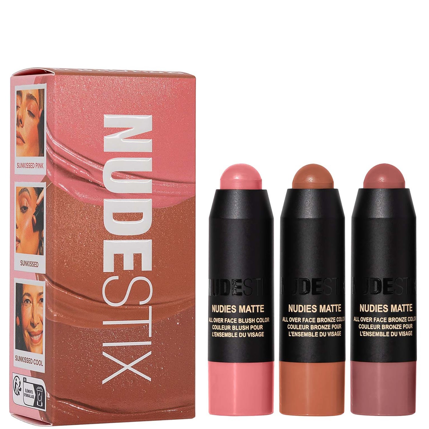 Nudestix Sunkissed Blush And Bronze 3 Piece Mini Nudie Kit Lookfantastic 1101