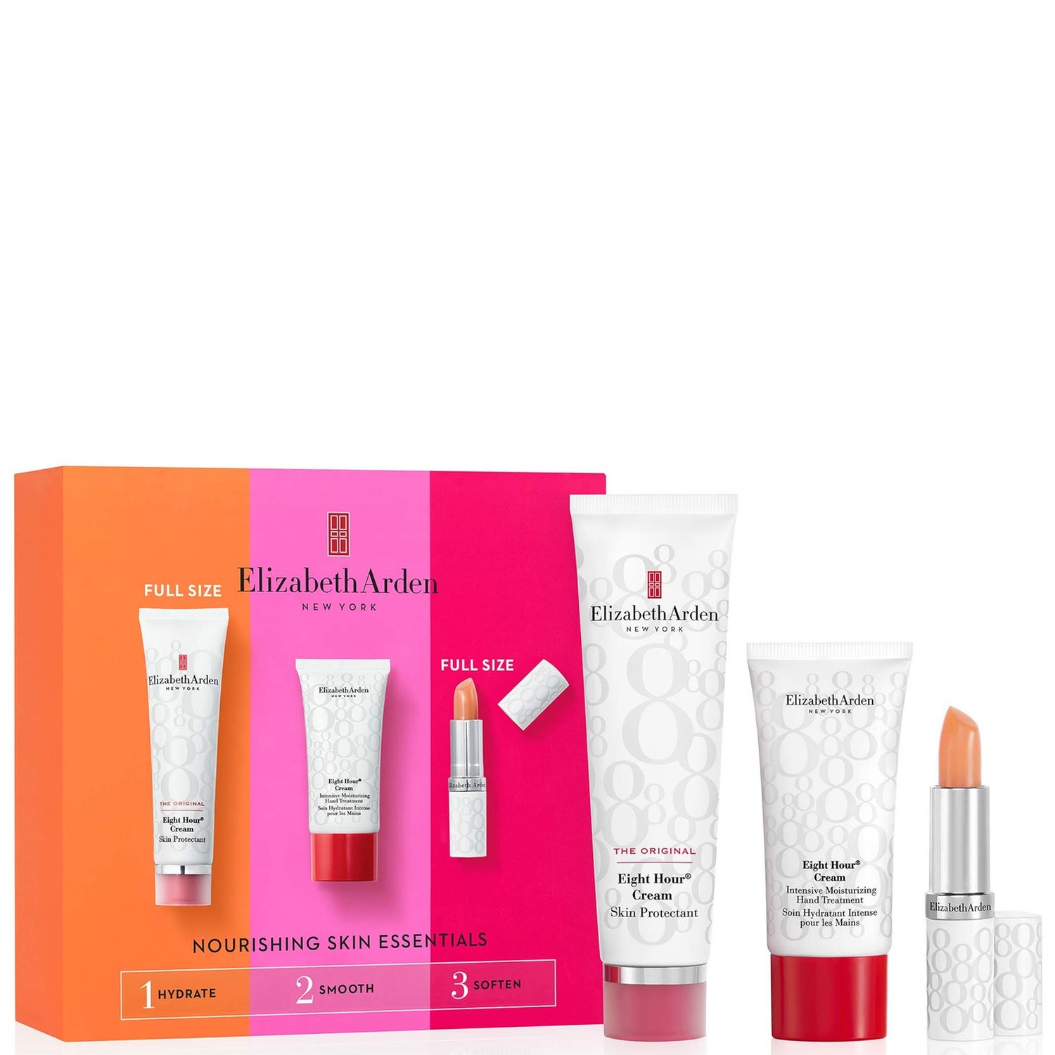 Elizabeth Arden NOURISHING SKIN ESSENTIALS Eight Hour 3-Piece Gift Set ...