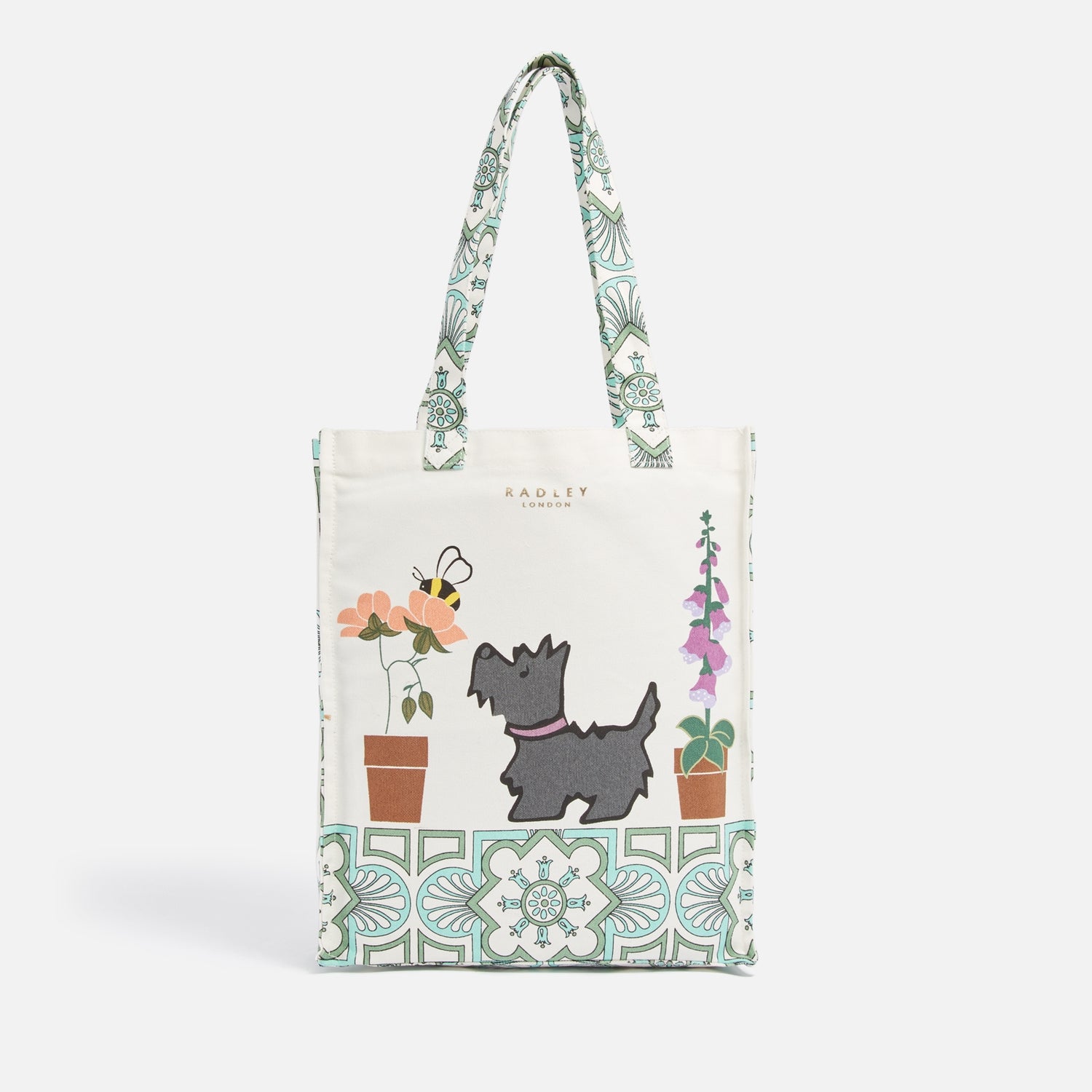 Radley x RHS Medium Open Top Cotton Canvas Tote Bag