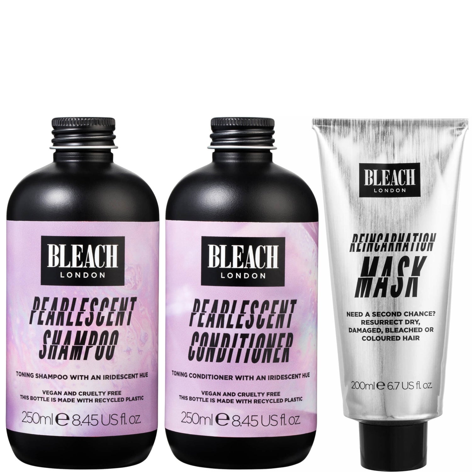 BLEACH LONDON Pearlescent 3 Step Routine LOOKFANTASTIC