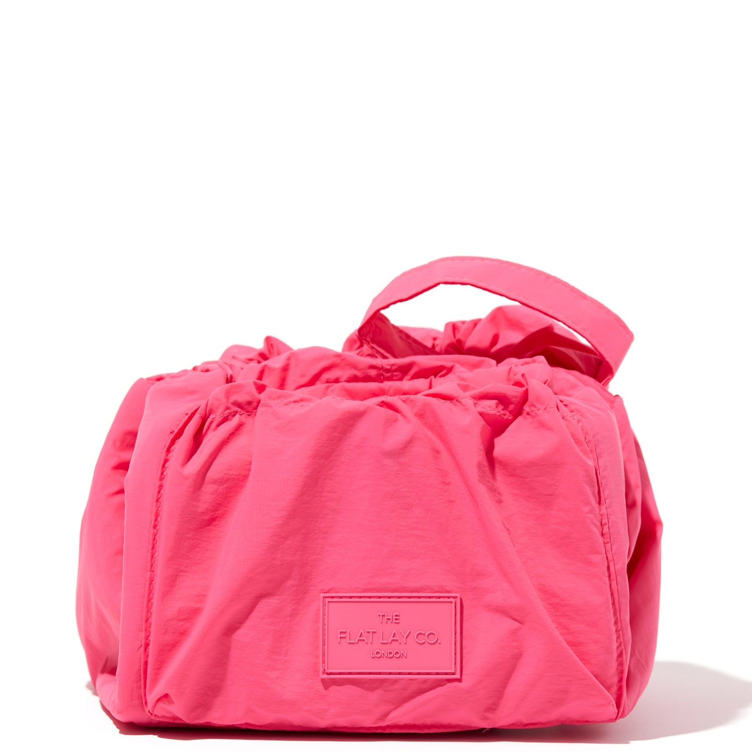 The Flat Lay Co. Drawstring Makeup Bag Pink Parachute