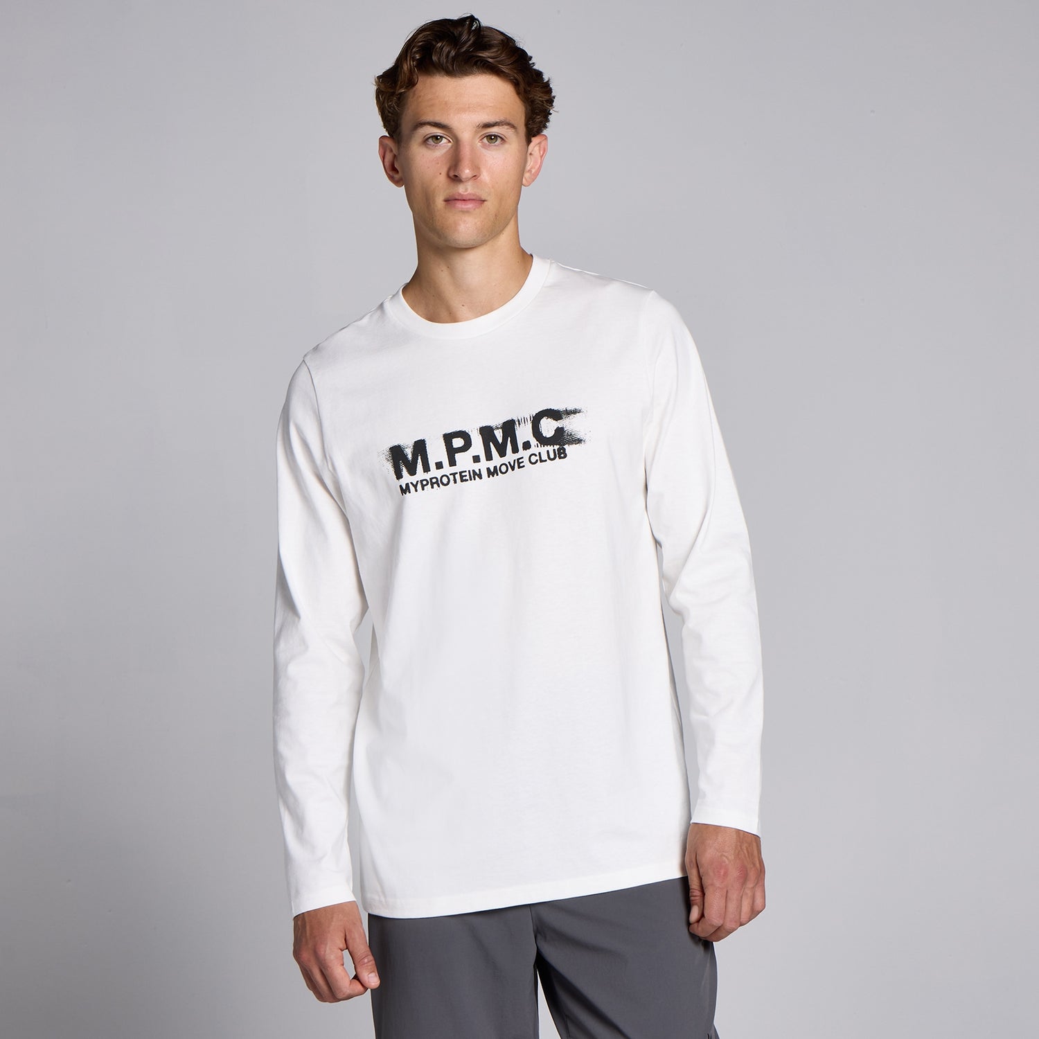 MP Men's Lifestyle Long Sleeve Top White MYPROTEIN™