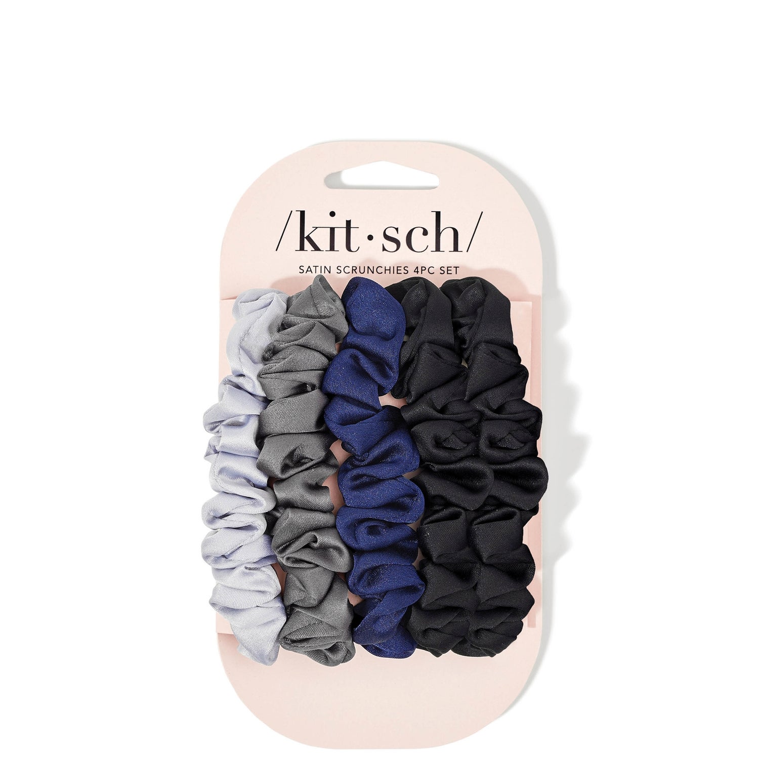 Kitsch Satin Petite Scrunchies 5 Piece Set - Midnight - Entrega GRÁTIS