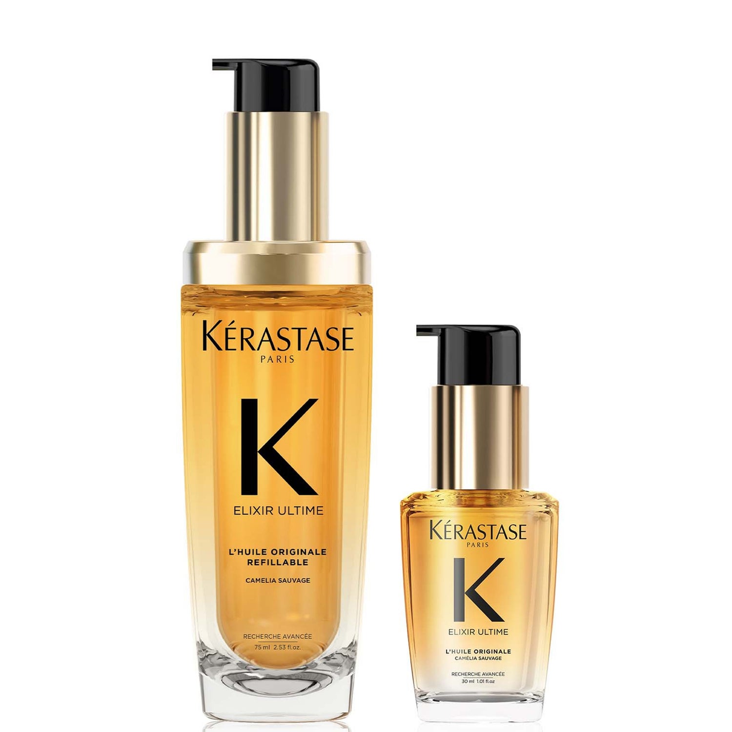 Kérastase Elixir Ultime L'Huile Originale Hair Oil 75ml and Elixir ...