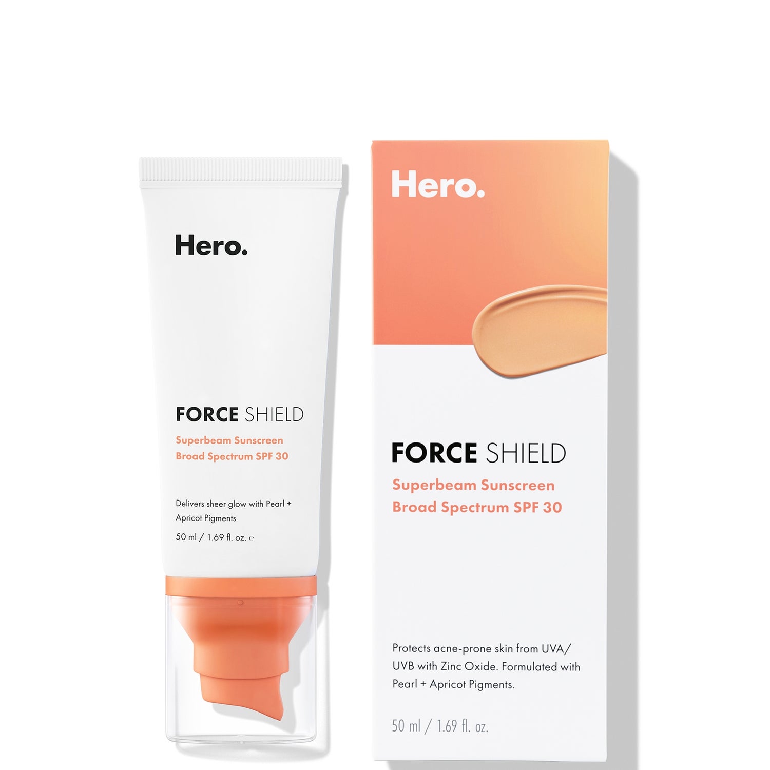 Hero Cosmetics Force Shield Superbeam Sunscreen SPF 30 50ml Dermstore