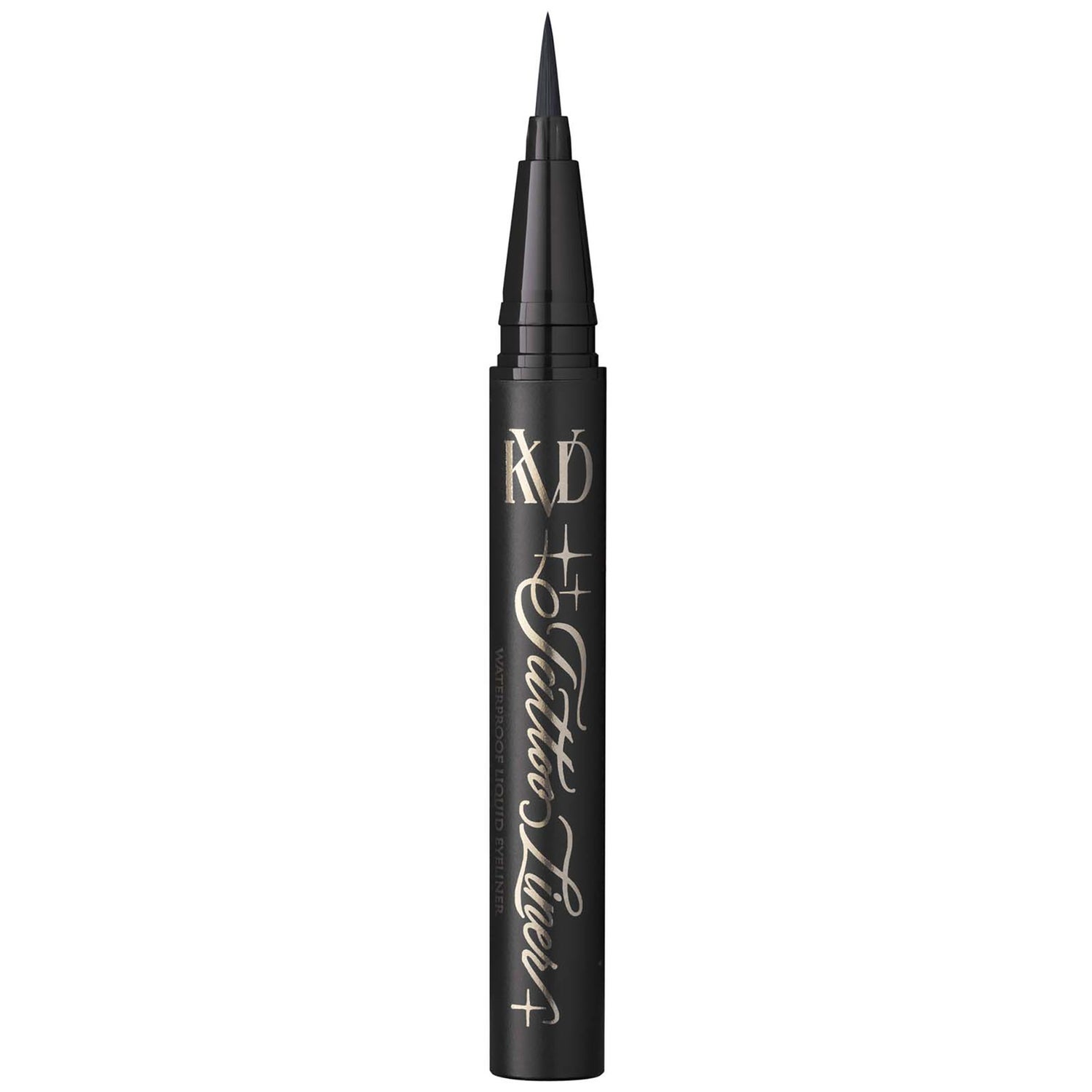 KVD Beauty Mini Tattoo Liner Waterproof Liquid Eyeliner Trooper Black 0.01ml LOOKFANTASTIC