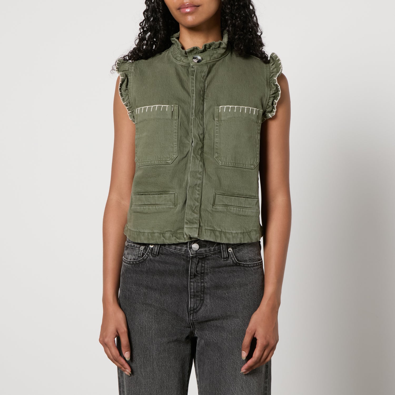 Seventy + Mochi Bea Waistcoat in Oceanic Blue main image 1