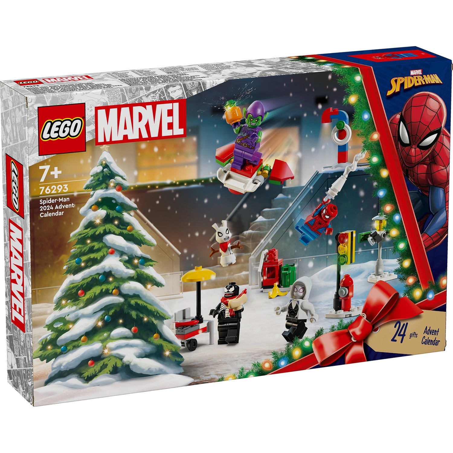 LEGO Marvel SpiderMan 2024 Advent Calendar Toy Set 76293 Toys Zavvi UK