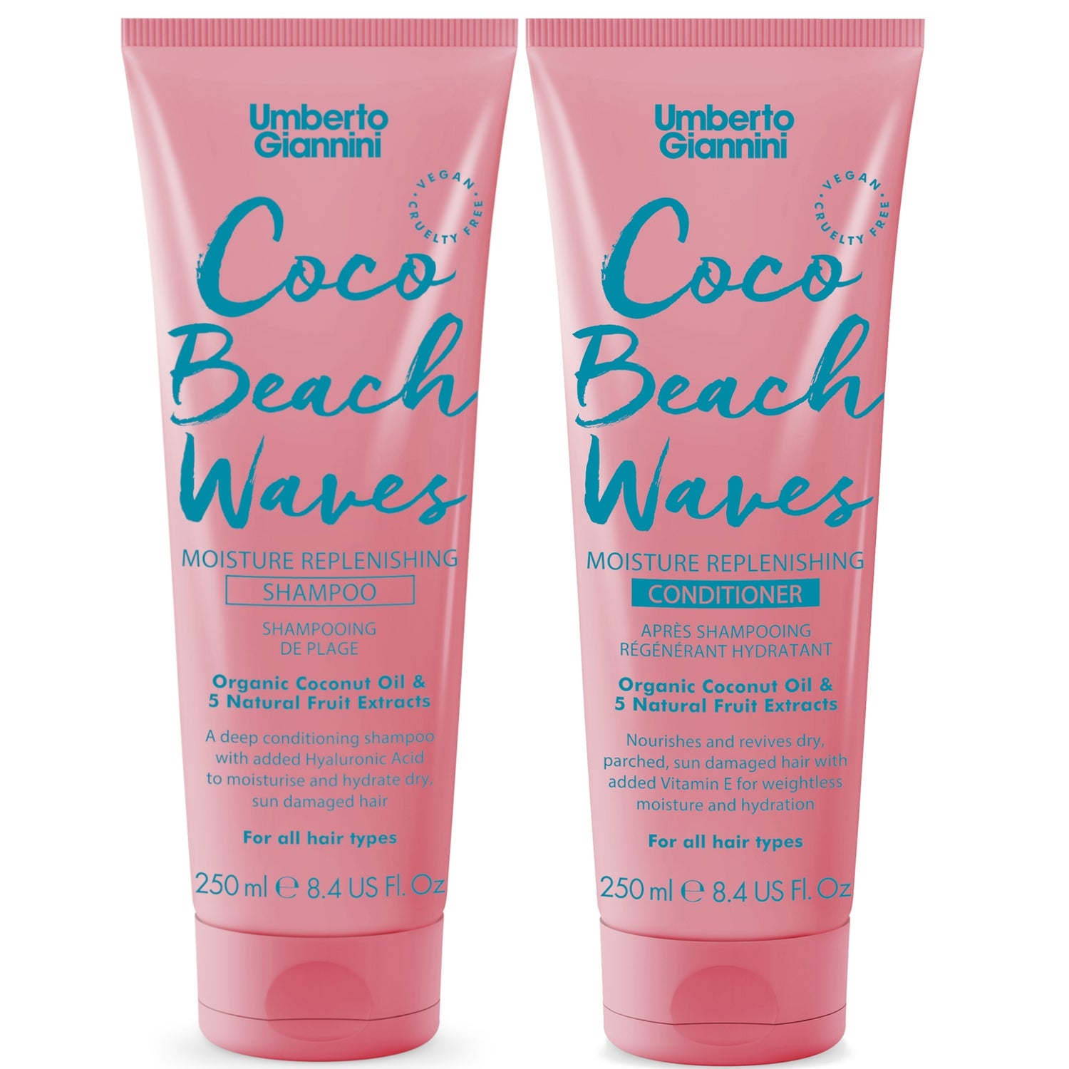 Umberto Giannini Coco Beach Waves Shampoo and Conditioner Duo