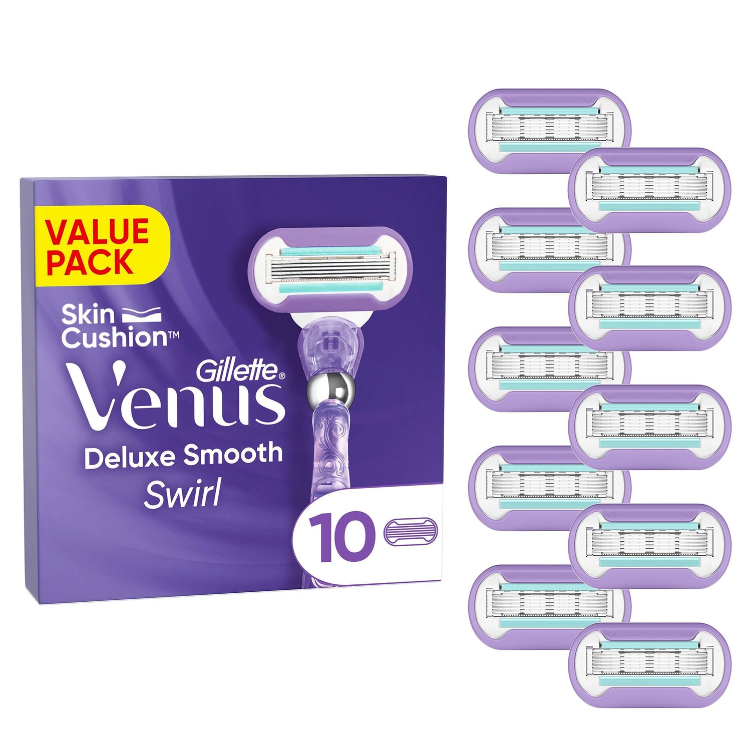 Deluxe Smooth Swirl Razor Blades Value Packs Venus UK