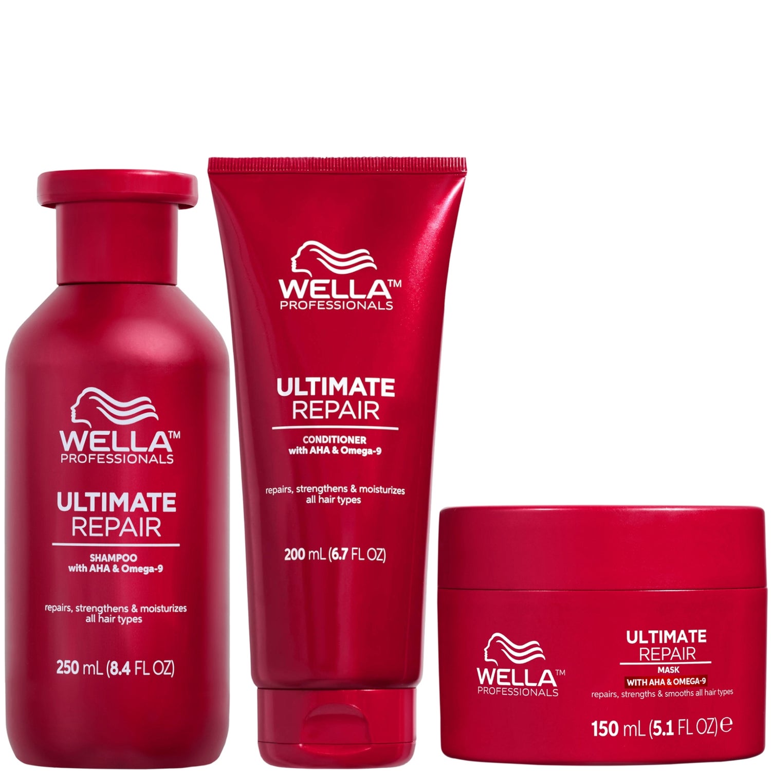 Wella Ultimate Repair Bundle Shampoo Conditioner and Mask