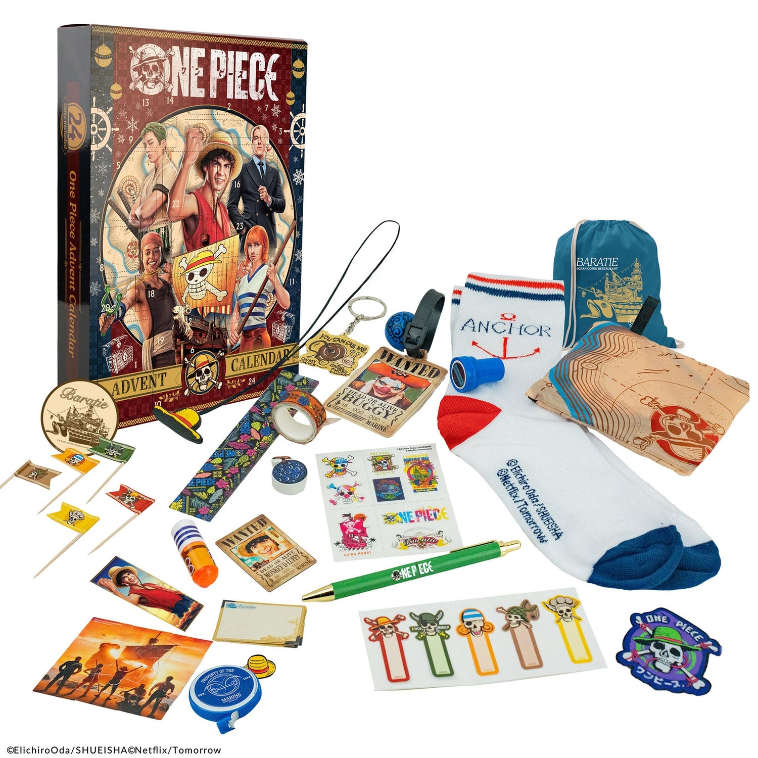 One Piece Advent Calendar 2024 Merchandise Zavvi UK