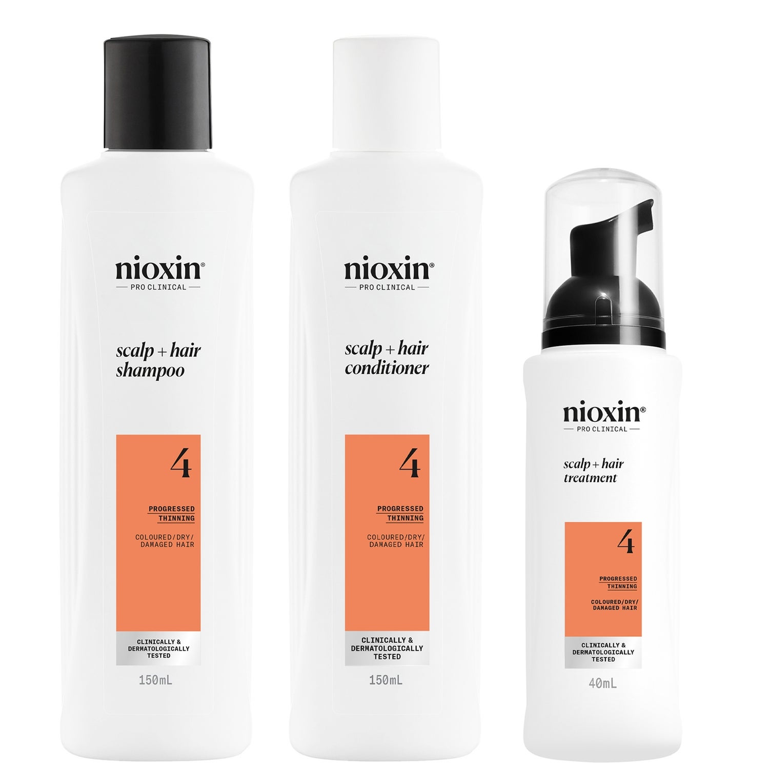 NIOXIN Scalp and Hair Thickening System 4 for Coloured Dry and Damaged ...