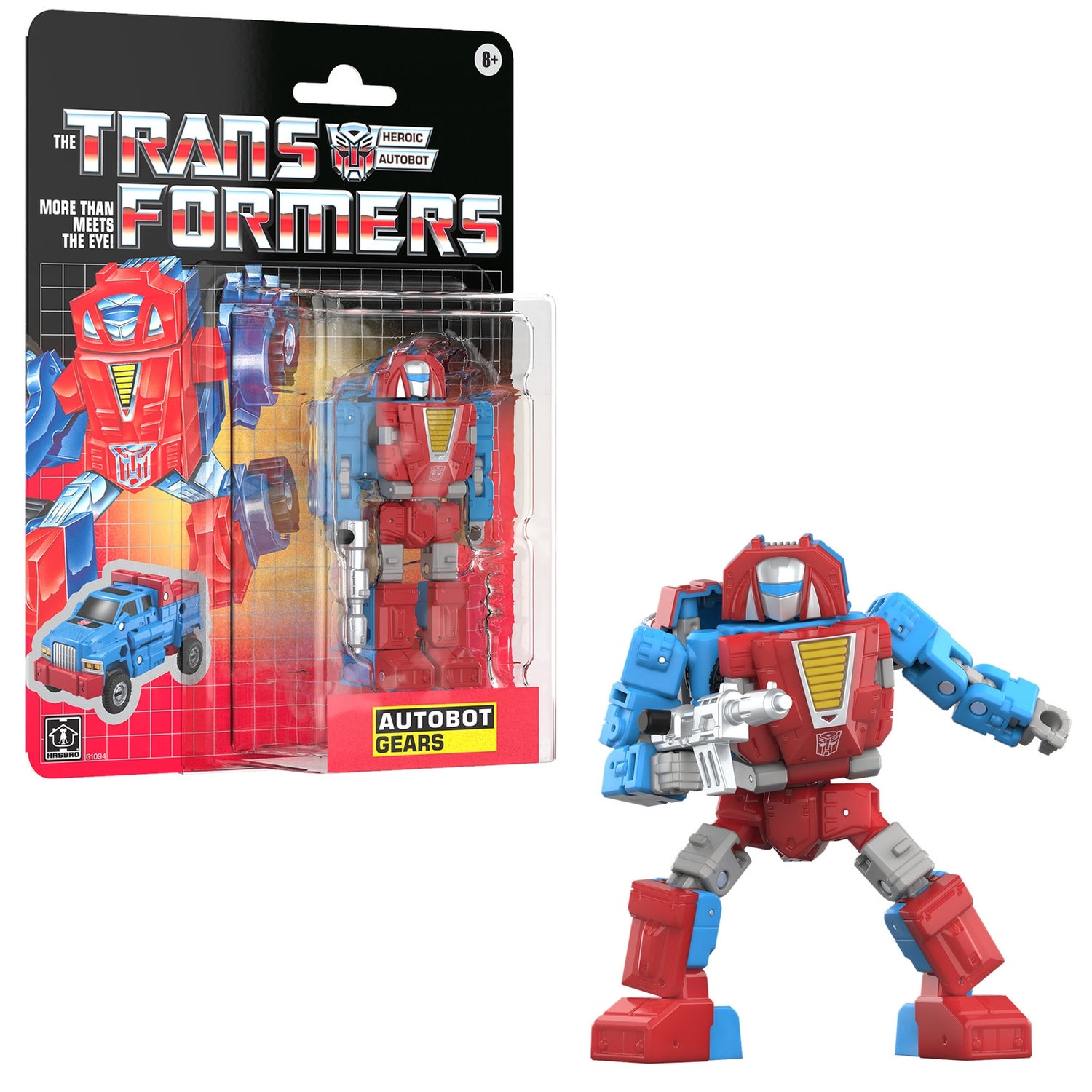 Transformers Toys Retro G1 Action Figure Autobot Gears (5”) Merchandise