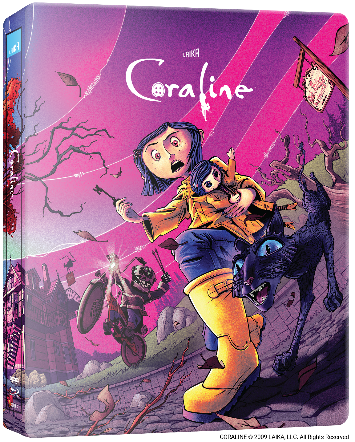 Coraline Limited Edition 4K Ultra HD & Bluray Steelbook 4K Zavvi UK