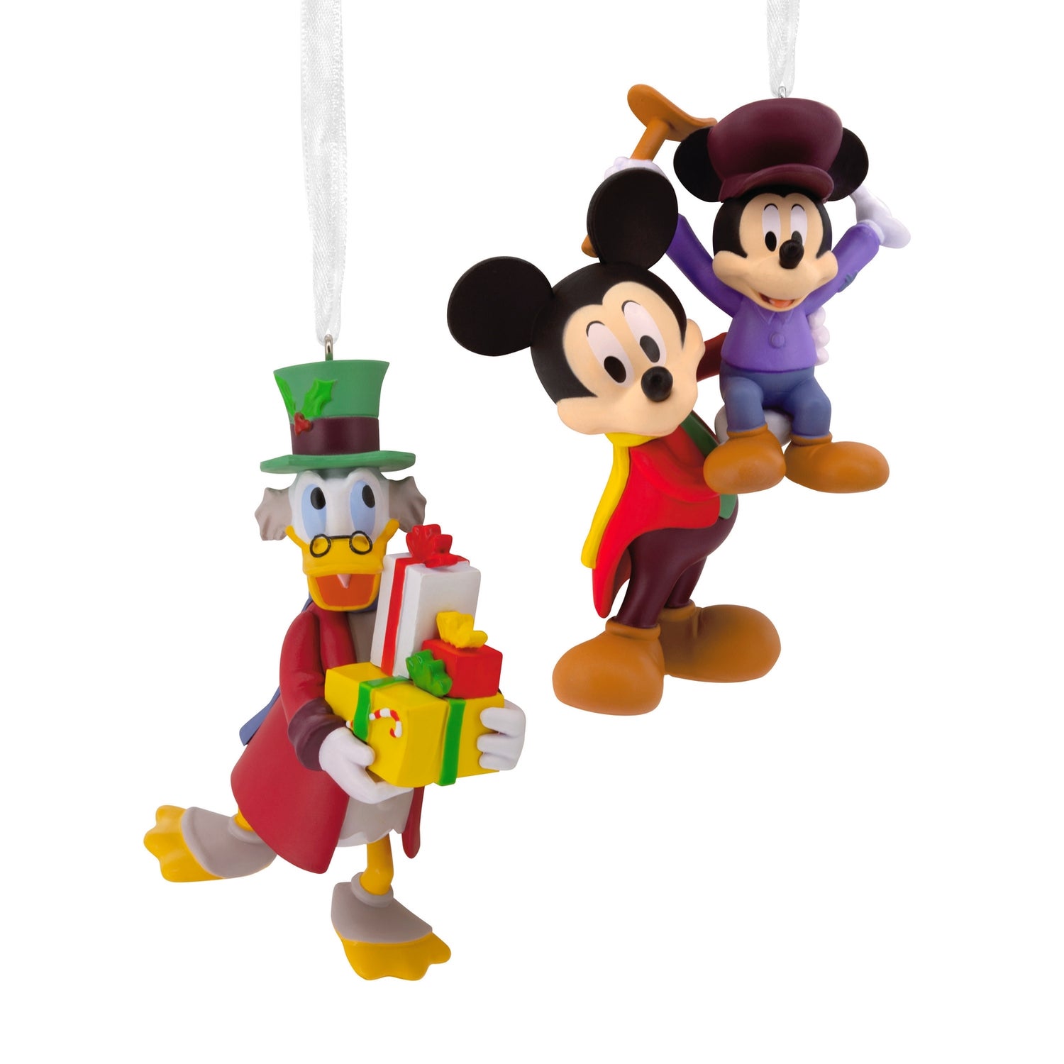 Hallmark Merch Hallmark Storied Moments Disney Christmas Ornaments - Set of 2 - Mickey ...