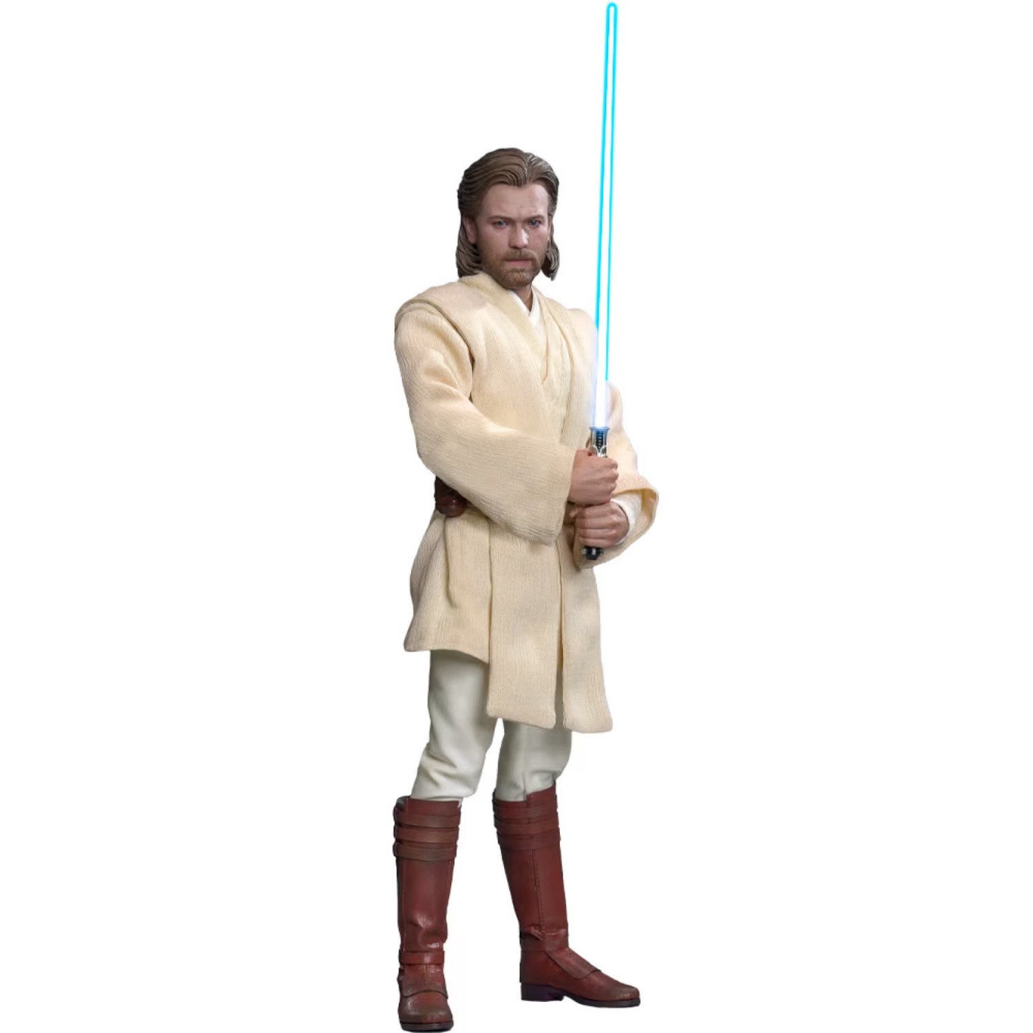 Lot Figurines Hasbro Star Wars The Clone Wars 2013 – Obi-Wan Kenobi CW12 & CW01 – Green Card – MOC