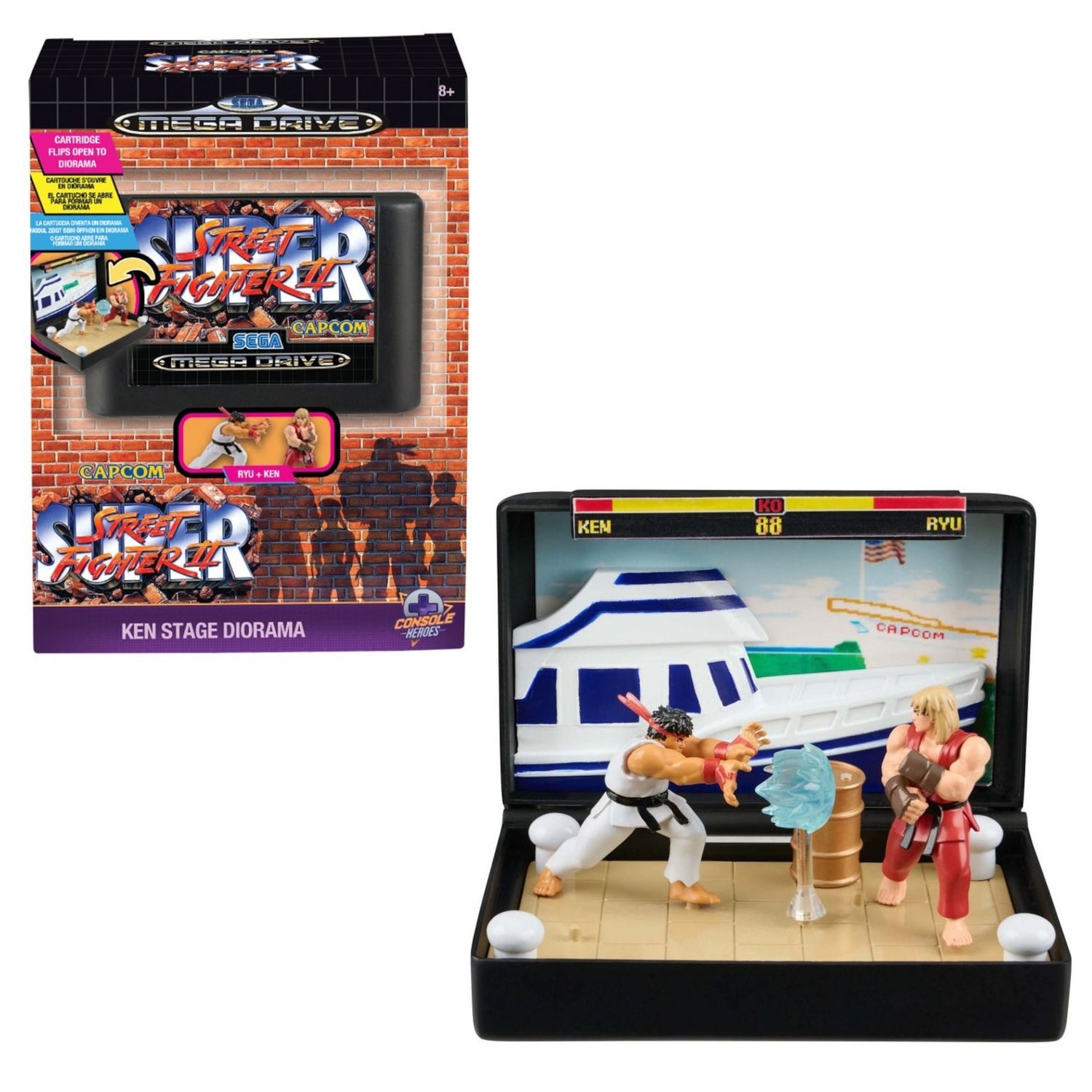 Planche De Stickers SEGA Street Fighter II 1992 – Rare, Pour Megadrive