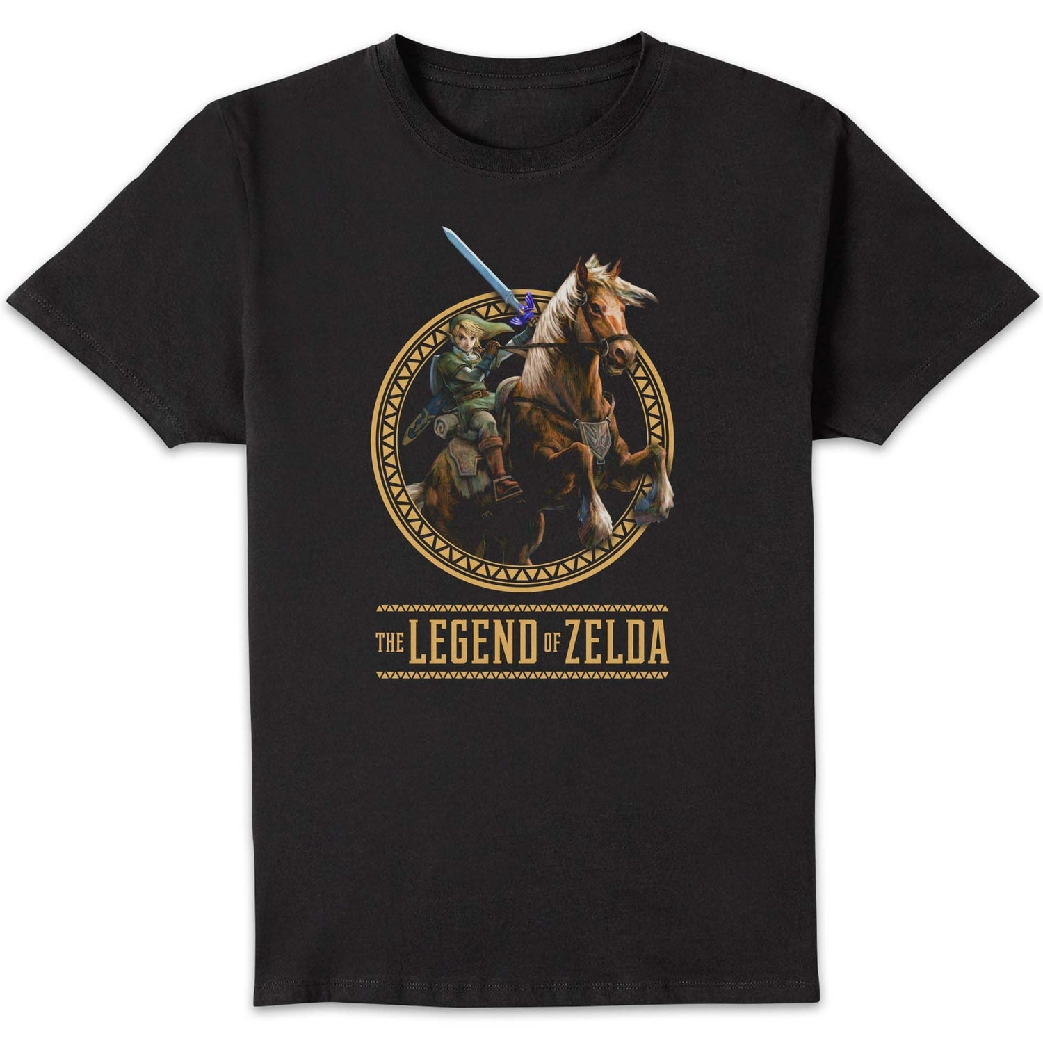 T-shirt The Legend Of Zelda Epona - Homme Noir Taille XL - Neuf Avec étiquettes