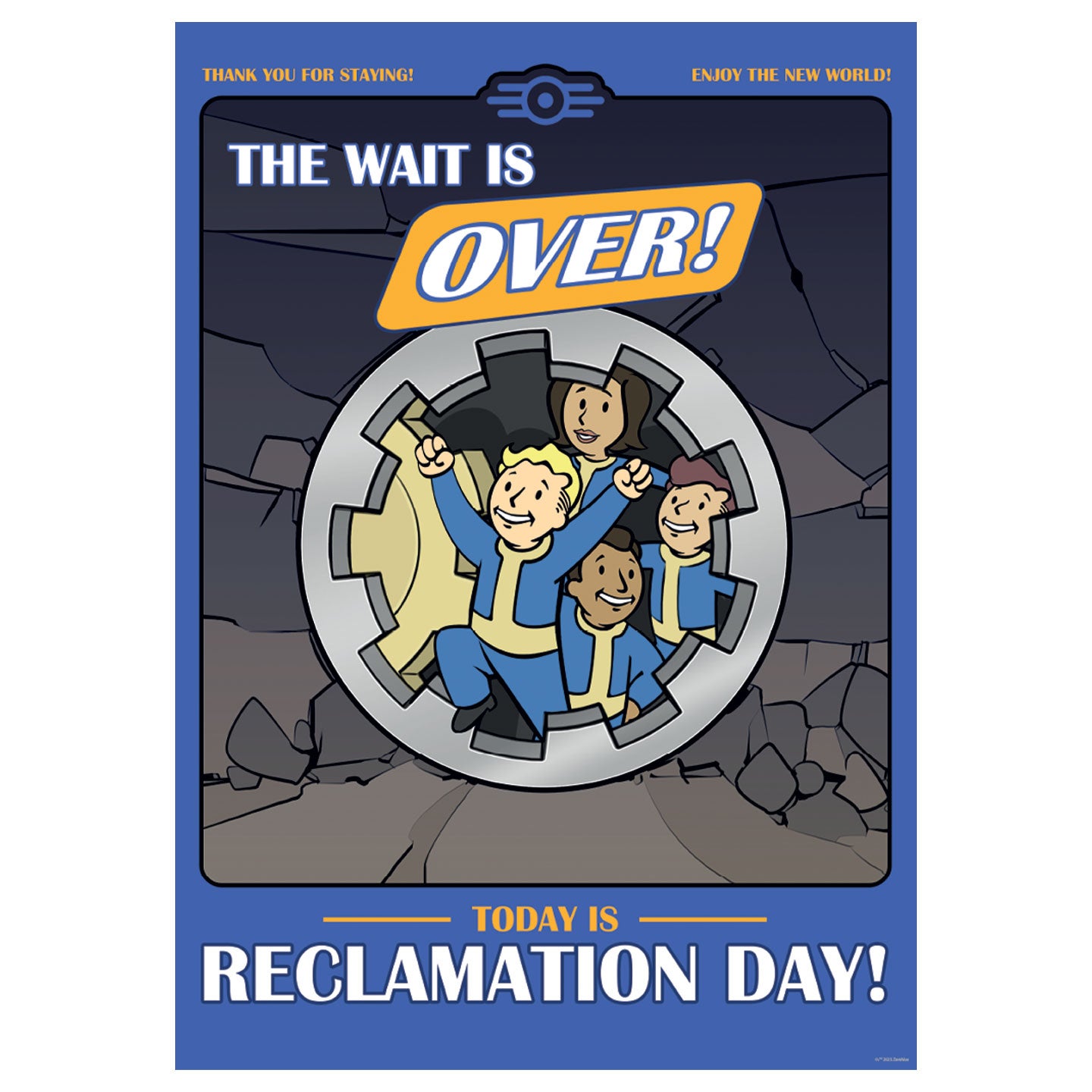 Fallout Reclamation Day A3 Art Print Merchandise - Zavvi UK
