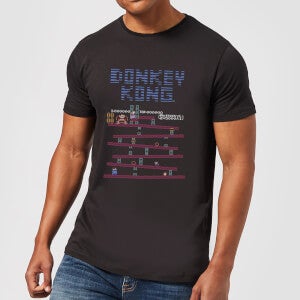 Nintendo Retro Donkey Kong Men's Black T-Shirt