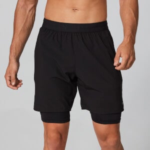 Power Dobbeltlags Shorts - Sort