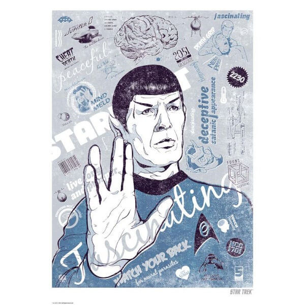 Le Cerveau de Spock Lithographie Giclée Limitée Exclusive Zavvi