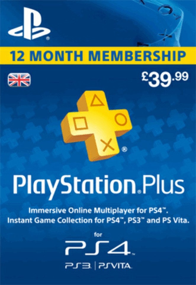 Playstation Plus 12 Month Subscription Card
