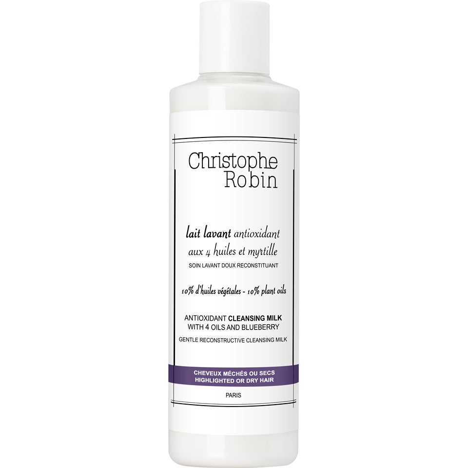 Christophe Robin Antioxidant Cleansing Milk With 4 Oils And Blueberry (250ml)