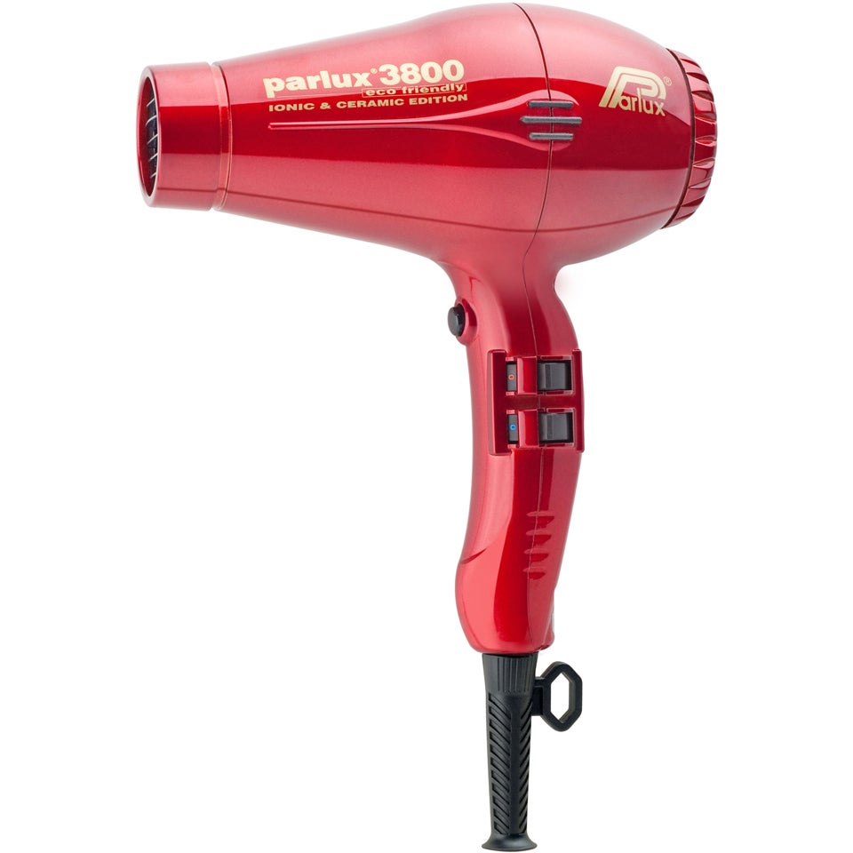 PARLUX 3800 CERAMIC AND IONIC 2100W HAIRDRYER RED