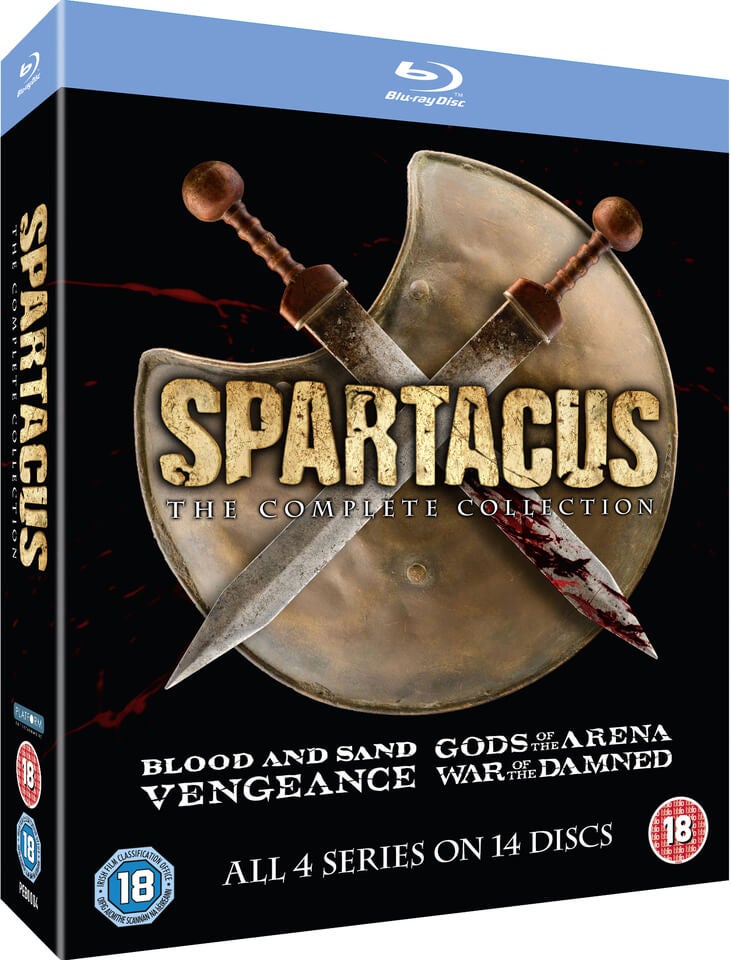 Zavvi　Complete　Spartacus　The　UK　Collection　Blu-ray
