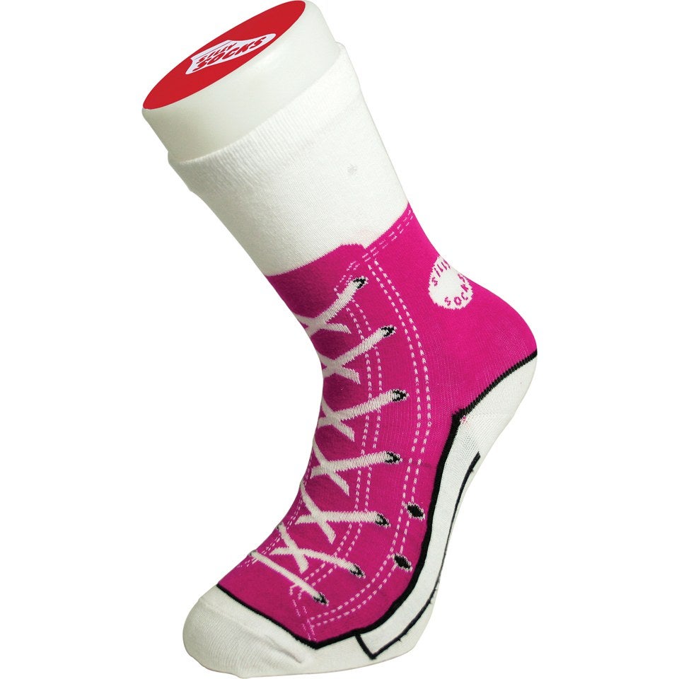 Silly Socks Baseball Boots Pink Gifts Zavvi US