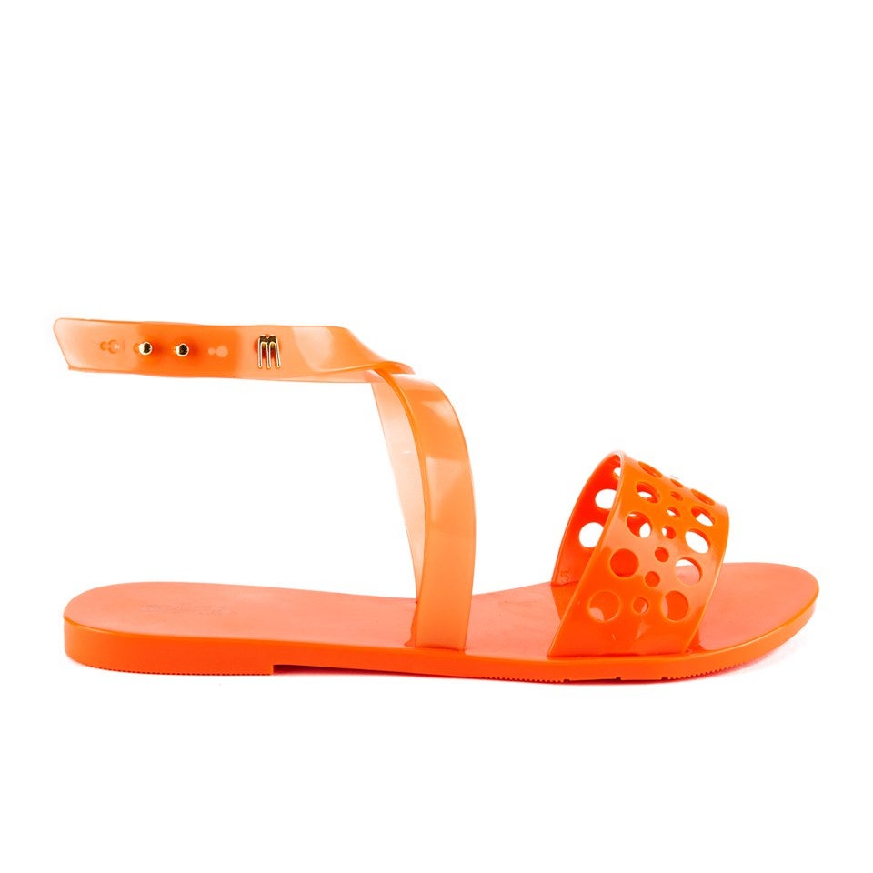 Melissa Women's Tasty Flat Sandals - Orange Neon