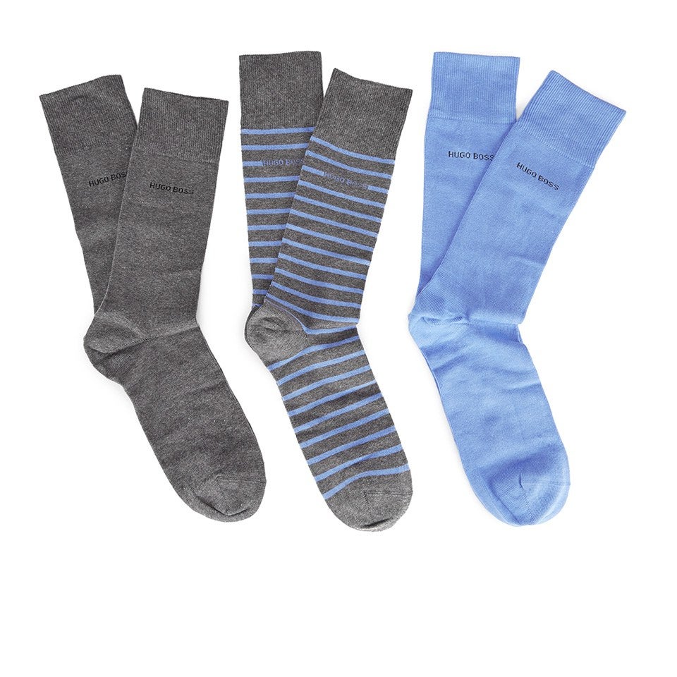 BOSS Hugo Boss Men's 3 Pack Socks Gift Set - Multi
