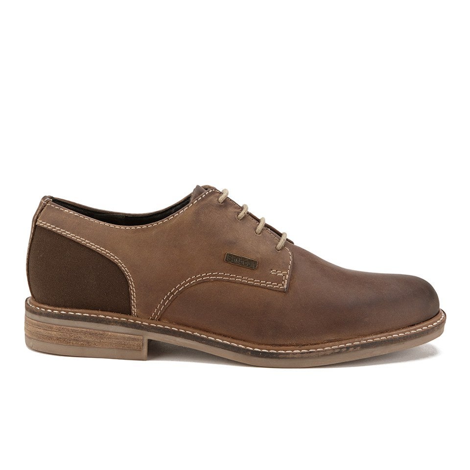 Barbour Men's Cottam Derby Shoes - Dark Tan | FREE UK Delivery | Allsole