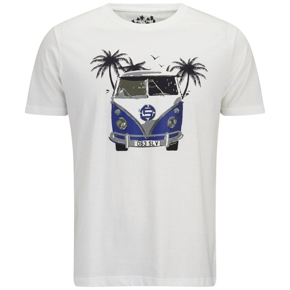 Salvage Men's Graphic Crew Neck T-Shirt - Optic White