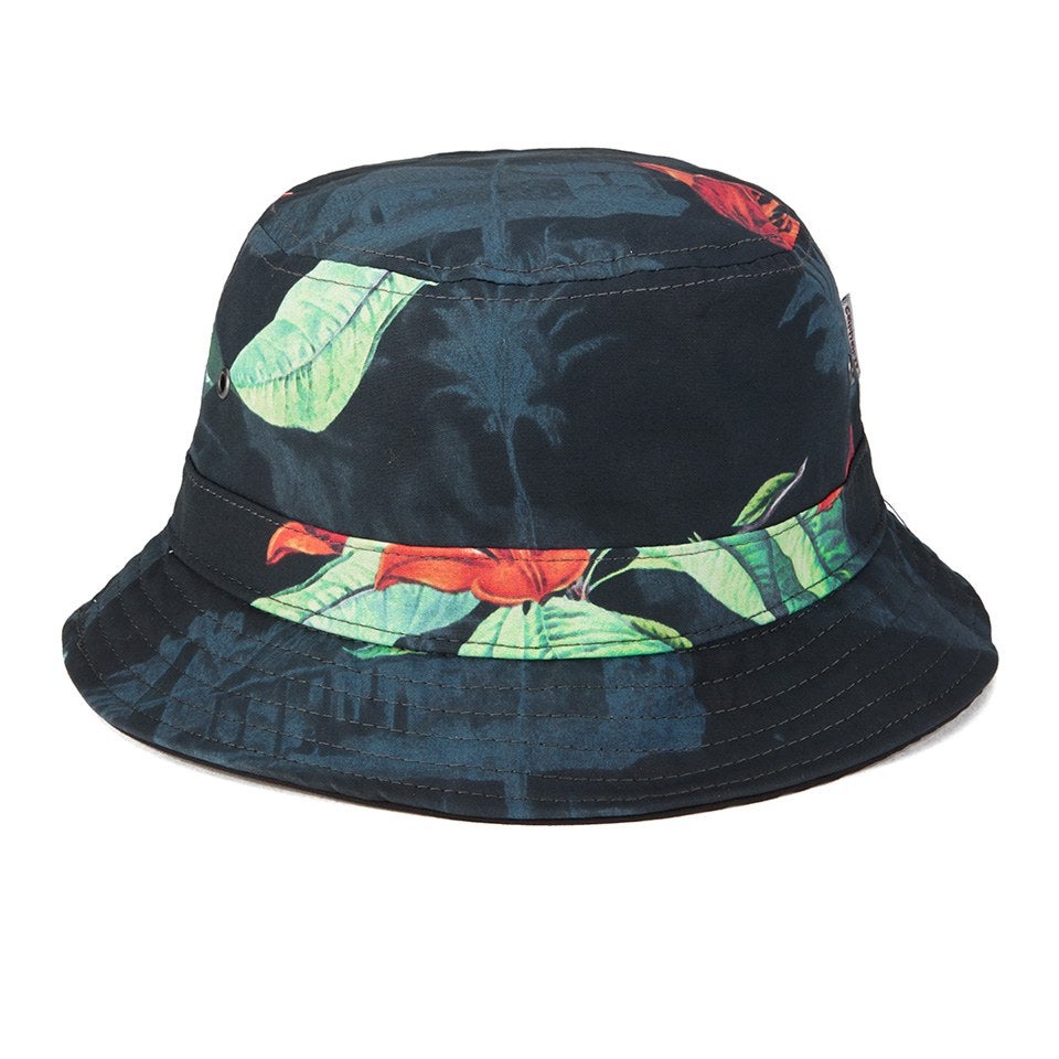 Carhartt Men's Reversible Bucket Hat - Black/Tropic Print