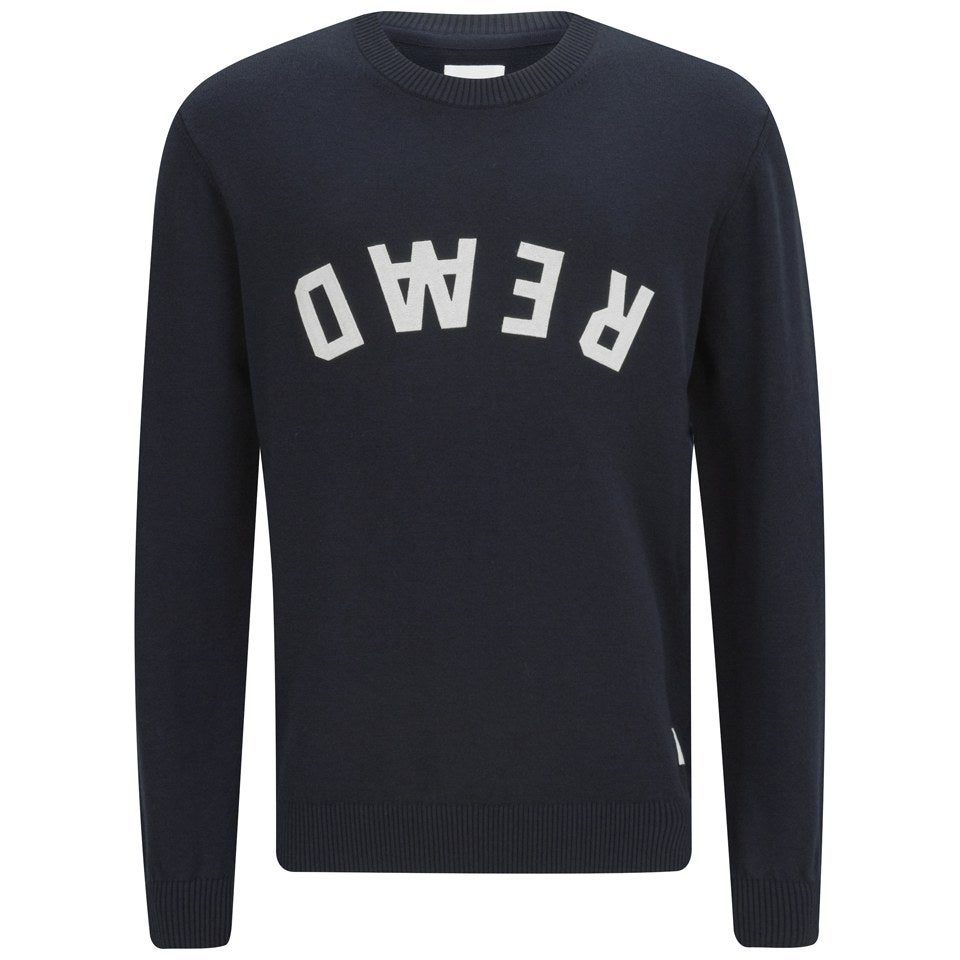 Wood Wood Men's Yale Knitted Sweater - Navy