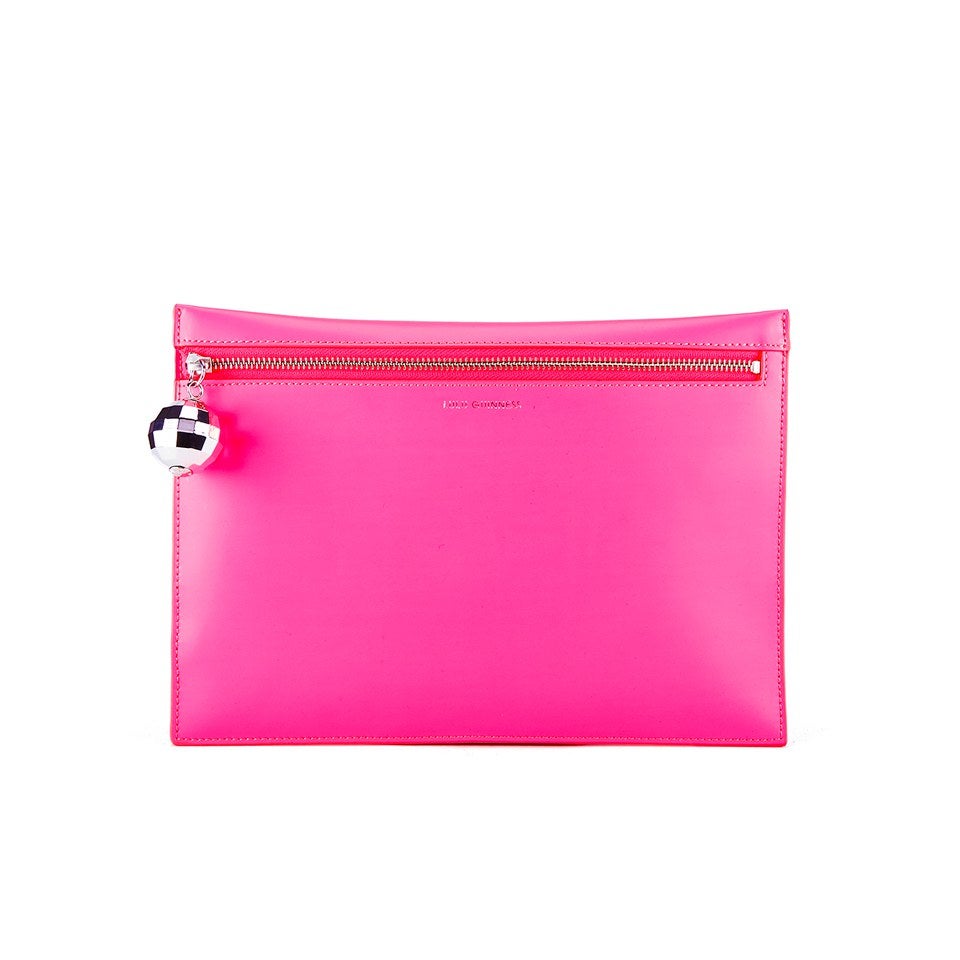 Lulu Guinness Women's Naomi Clutch Bag - Bag Neon Pink - Free UK ...