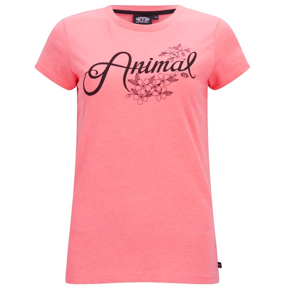 Animal Women's Argentia Graphic T-Shirt - Warm Coral Marl
