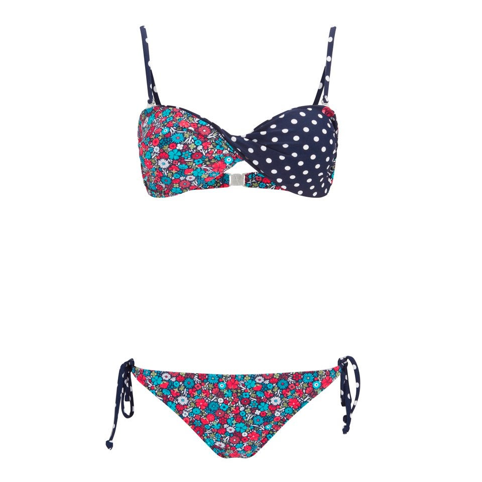 Animal Women's Peggia Twist Front Bikini - Peacoat
