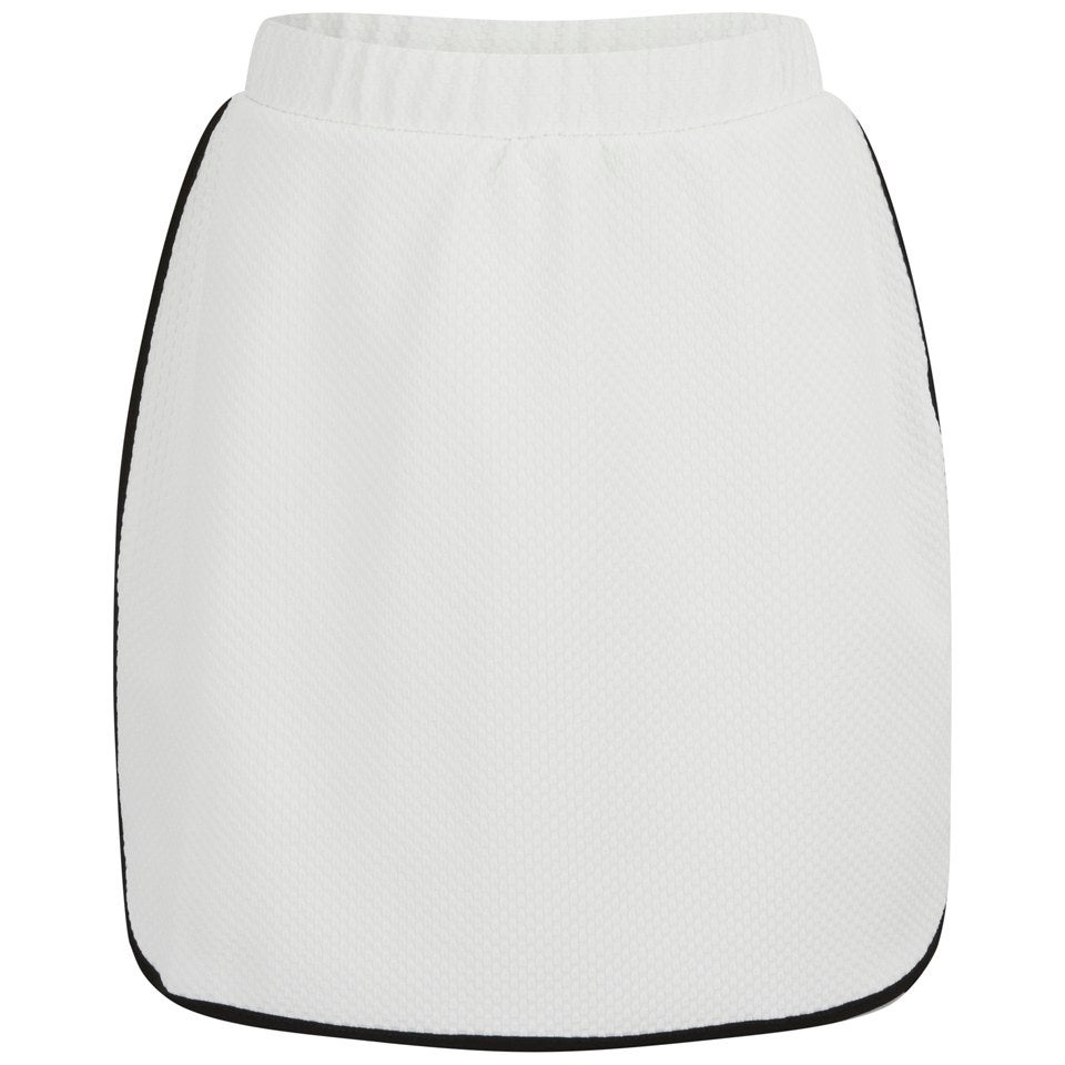 VILA Women's Sporty Mini Skirt - Snow White