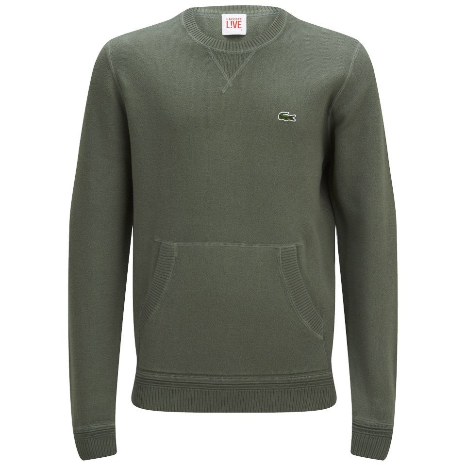 Lacoste Live Men's Kangaroo Pocket Sweatshirt - Green | TheHut.com