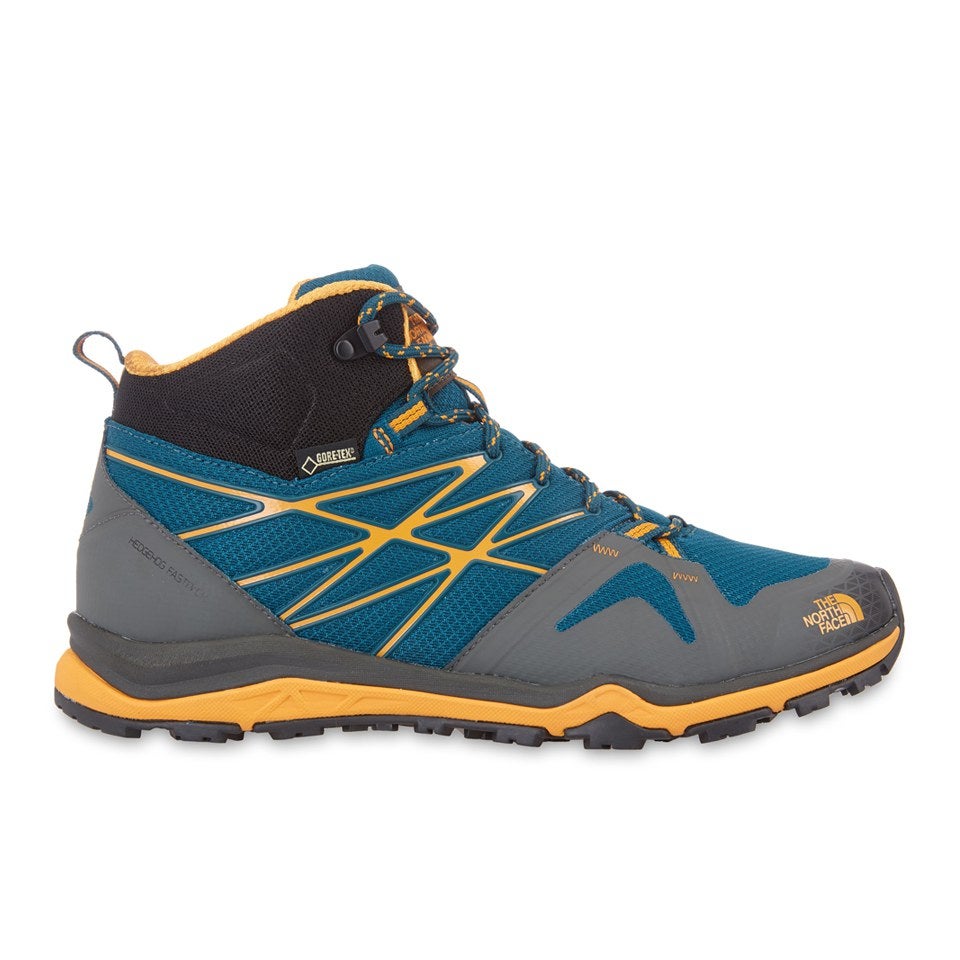 The North Face Men s Hedgehog Fastpack Lite Gore Tex Hiking Shoes Deep Teal Blue Brushfire Orange TheHut